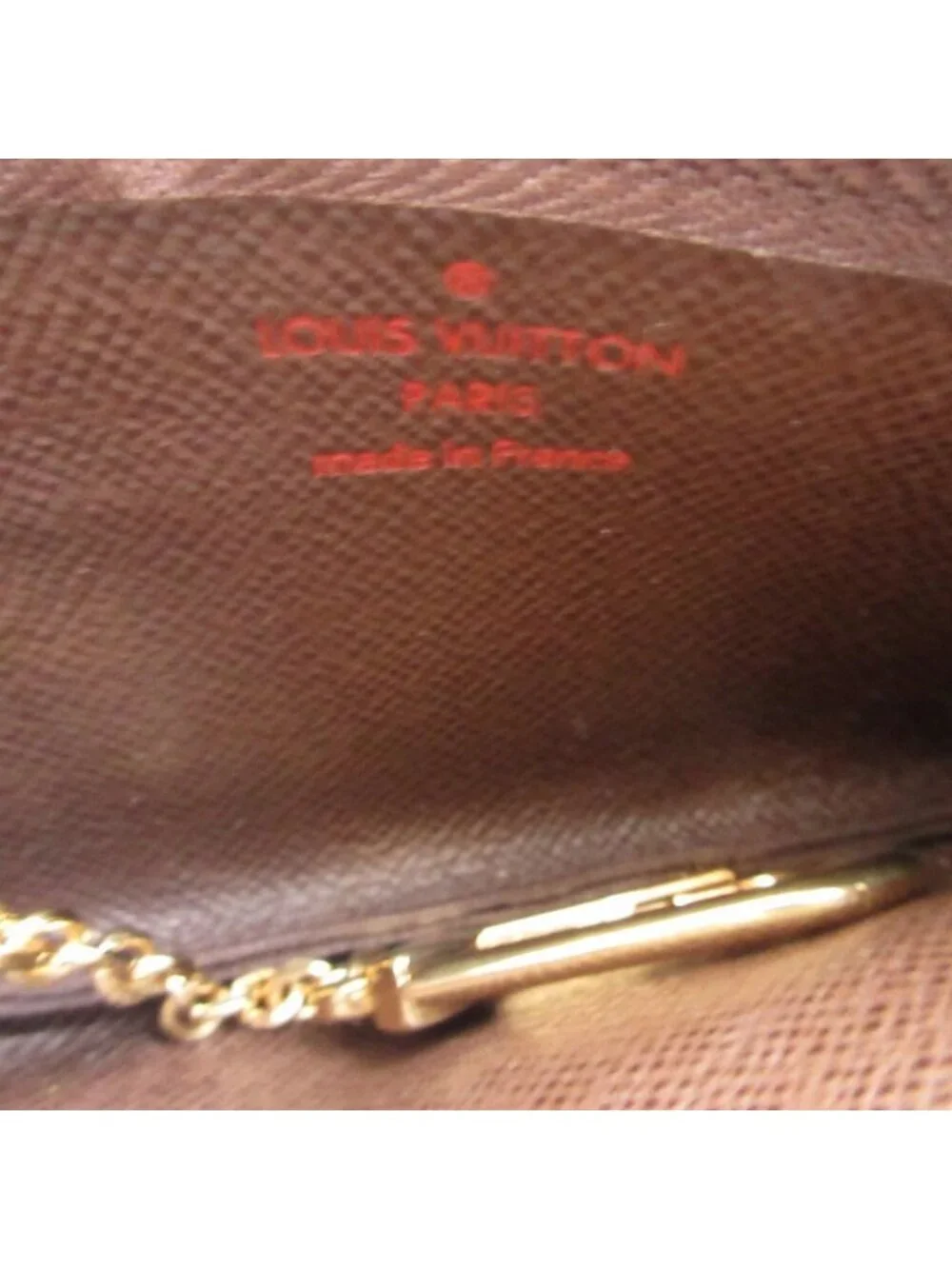 Louis Vuitton Damier Pochette Cles Brown Coin Case